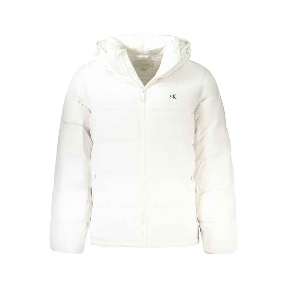 Calvin Klein White Polyamide Jackets & Coat