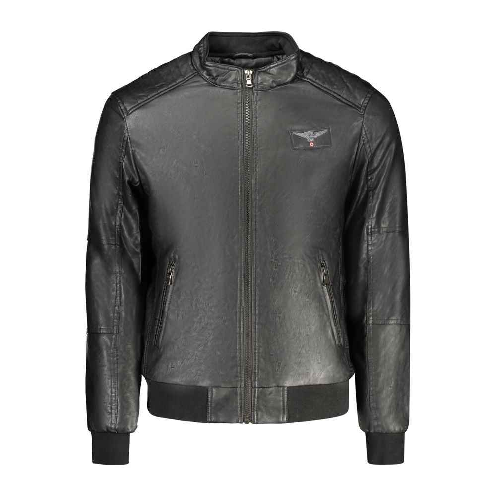 Accademia Militare Black Polyester Men's Jacket