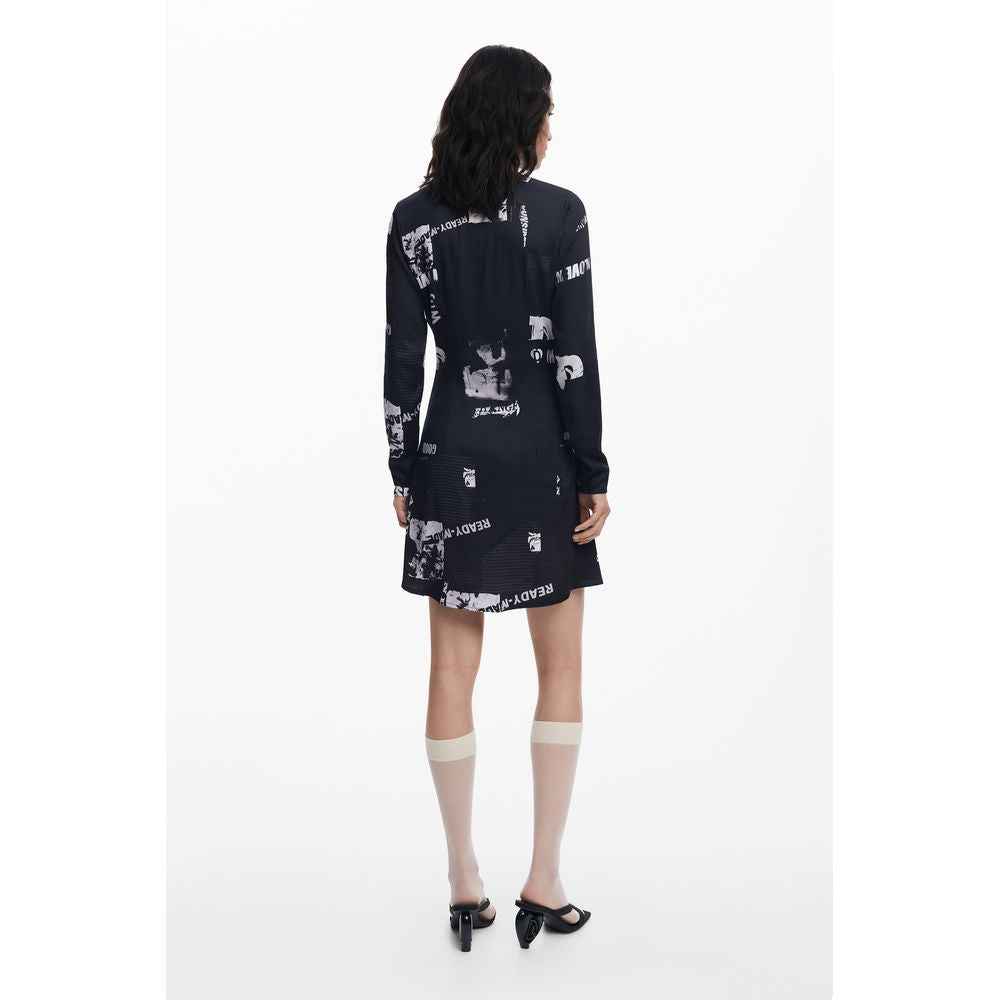 Desigual Black Elastane Dress