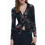 Desigual Black Polyester Shirt