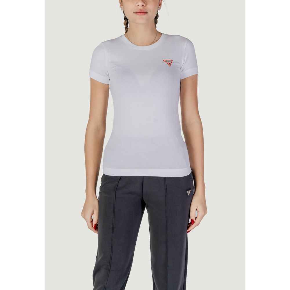 Guess White Cotton T-Shirt