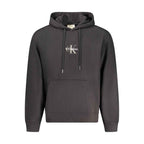 Calvin Klein Black Cotton Men Sweater Hoodie