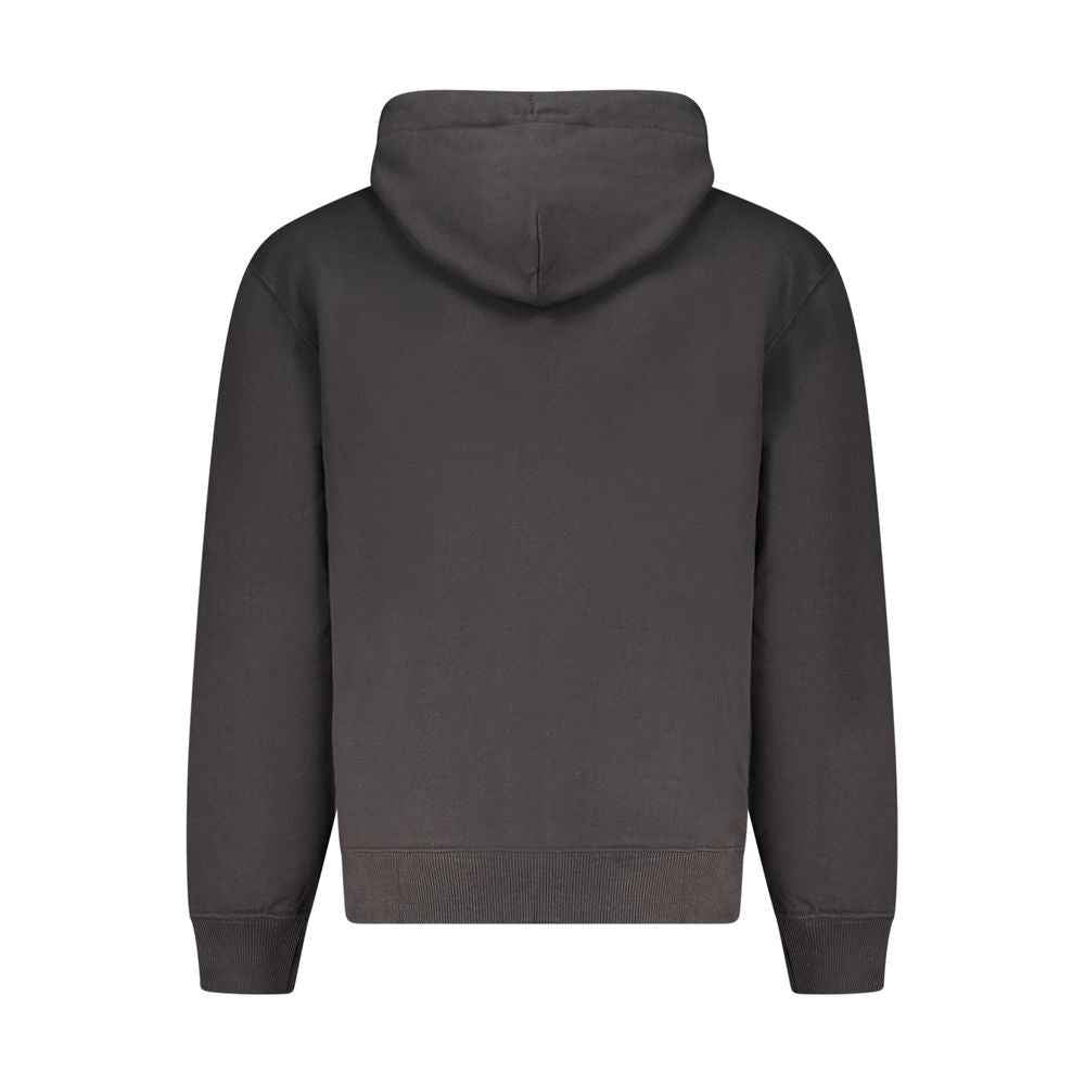 Calvin Klein Black Cotton Men Sweater Hoodie