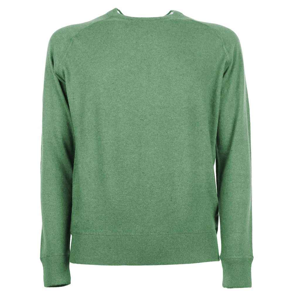 Emilio Romanelli Green Cashmere Men Sweater