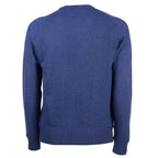Emilio Romanelli Blue Cashmere Men Sweater