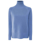 Emilio Romanelli Blue Cashmere Women Sweater