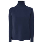 Emilio Romanelli Blue Cashmere Women Sweater