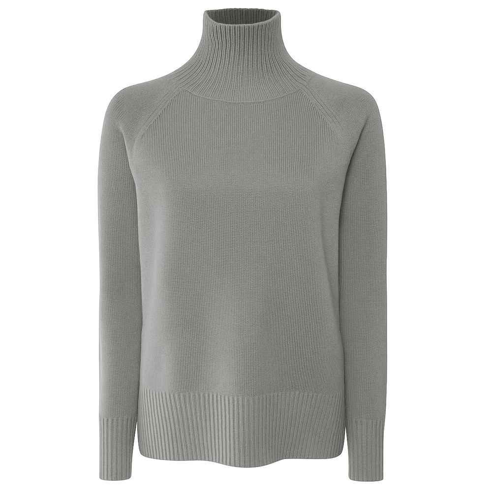 Emilio Romanelli Gray Cashmere Women Sweater