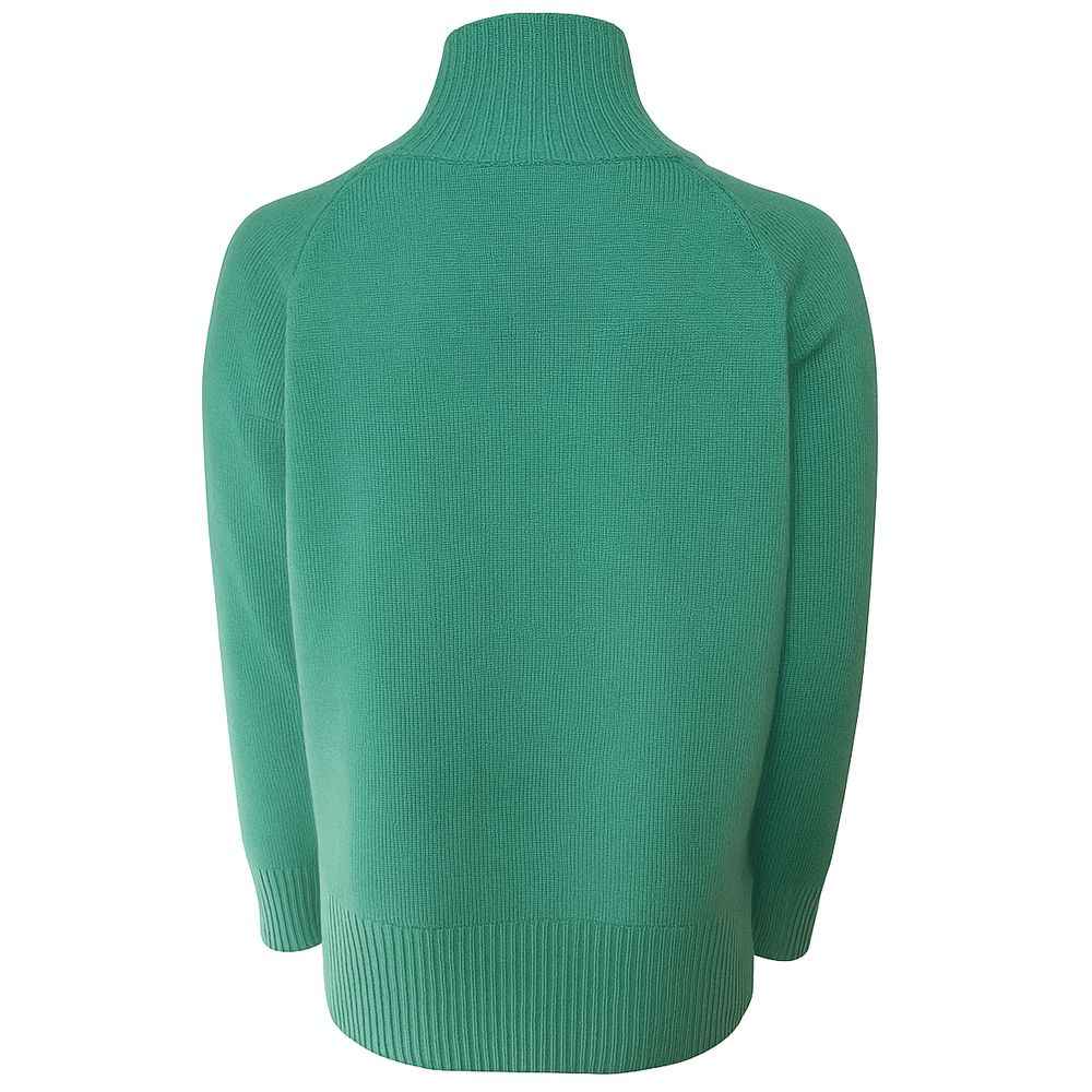 Emilio Romanelli Green Cashmere Women Sweater