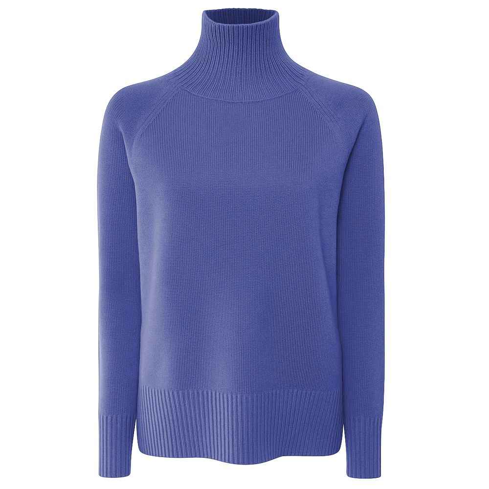 Emilio Romanelli Blue Cashmere Women Sweater