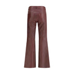 Chloé Bordeaux Leather Pants