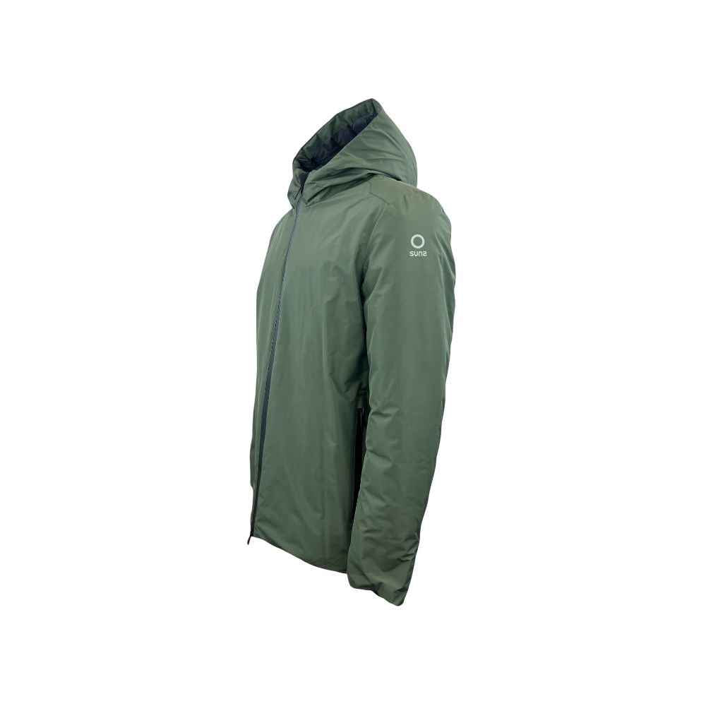 Suns Green Polyester Jackets & Coat