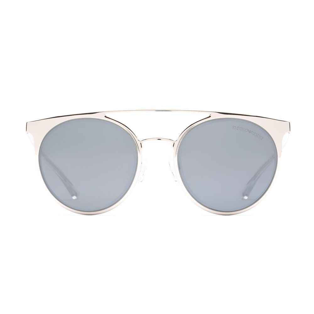 Emporio Armani Gray Metal Sunglasses