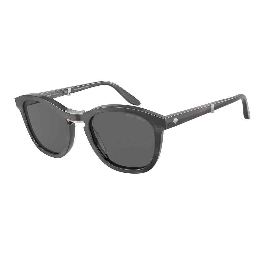 Giorgio Armani Gray Acetate Sunglasses