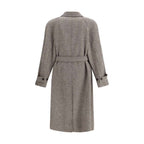 Ferragamo Coat in herringbone-patterned fabric