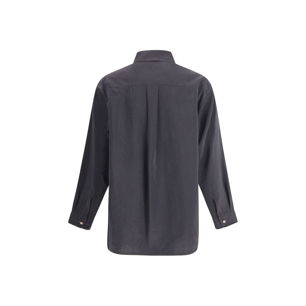 Lemaire Gray Silk Shirt