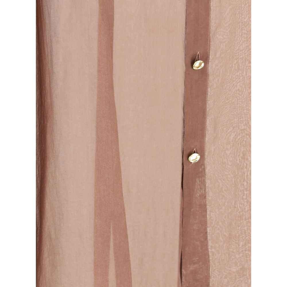 Darkpark Bordeaux Silk Blouse