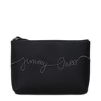 Jimmy Choo Black Satin Clutch Bag