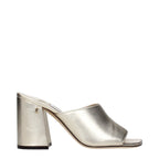 Jimmy Choo Gold Leather Platform Sandals