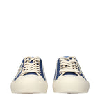 Jimmy Choo Blue Fabric Low Top Sneakers