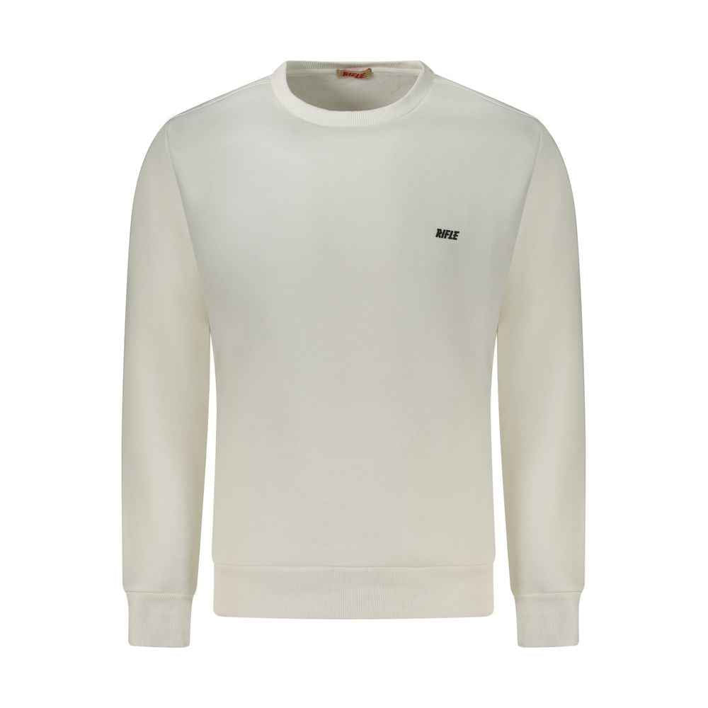 Rifle White Cotton Sweatshirt