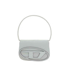 Diesel White Calf Leather Bos Taurus Shoulder Bag