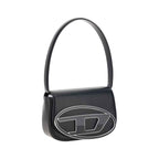 Diesel Black Calf Leather Bos Taurus Shoulder Bag