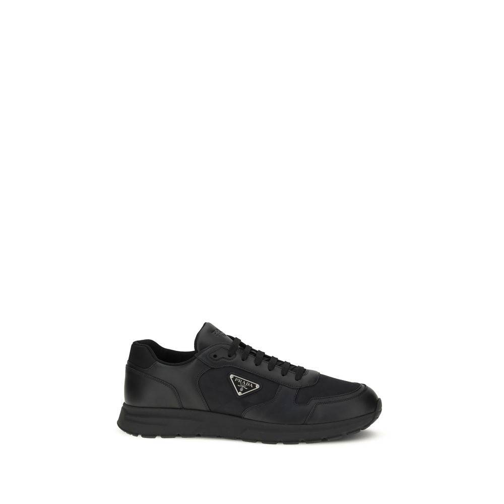 Prada Black Recycled Polyamide Athletic Sneakers