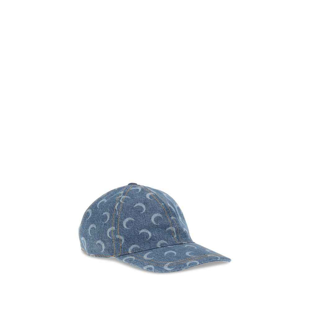 Marine Serre Moon Laser Denim Baseball Hat