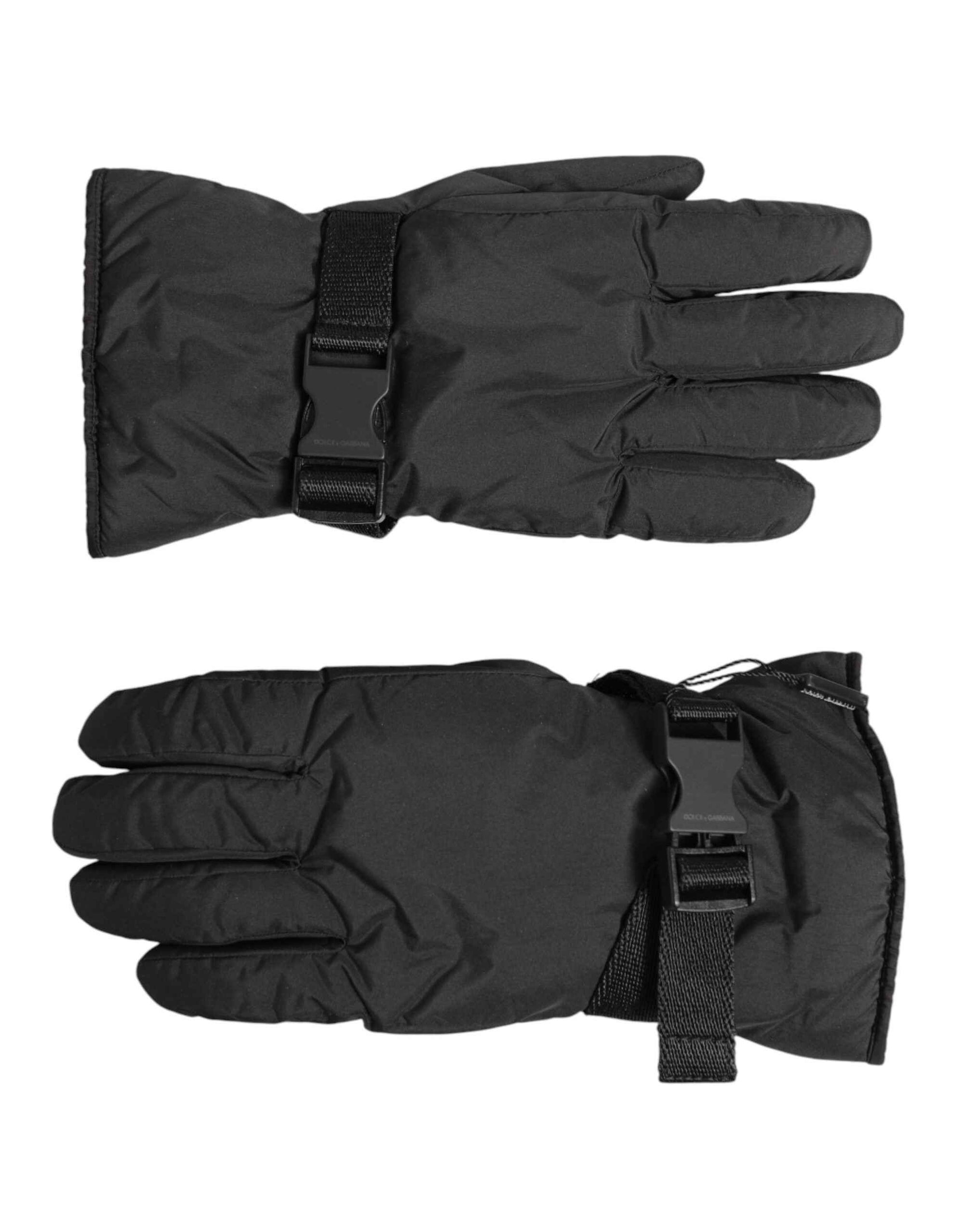 Dolce & Gabbana Black Windproof Ski Winter Warm Non Slip Gloves