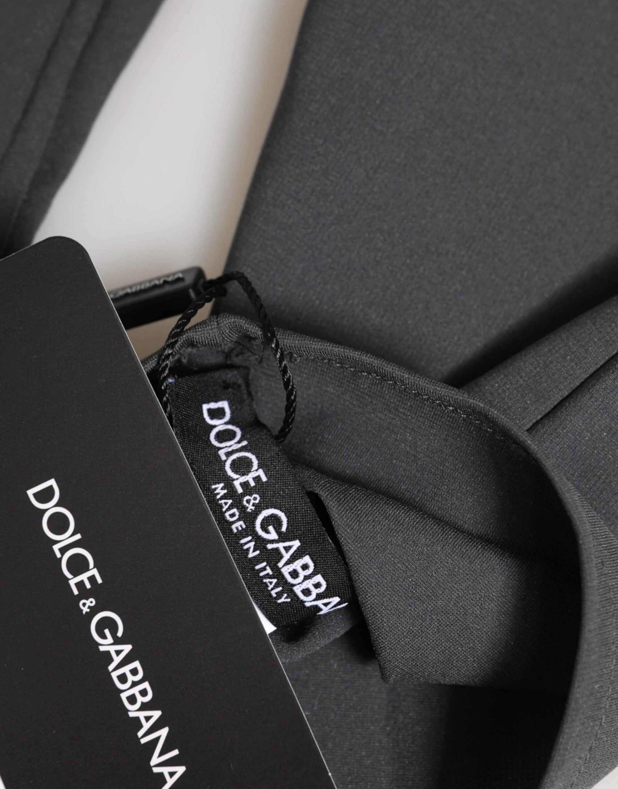 Dolce & Gabbana Dark Gray Viscose Elbow Length Mitten Men Gloves