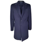 Made in Italy Blue Wool Men Jacket