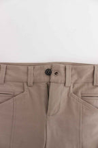 Cavalli Class Beige Dress Skinny Slim Straight Chinos Pants