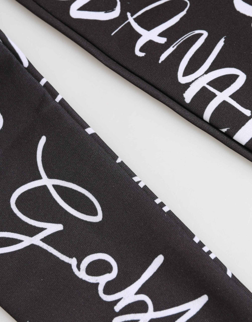 Dolce & Gabbana Black White DG Logo Elbow Length Mitten Gloves