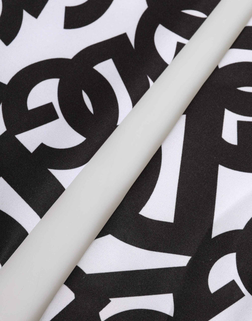 Dolce & Gabbana Black White DG Logo Elbow Length Mitten Gloves