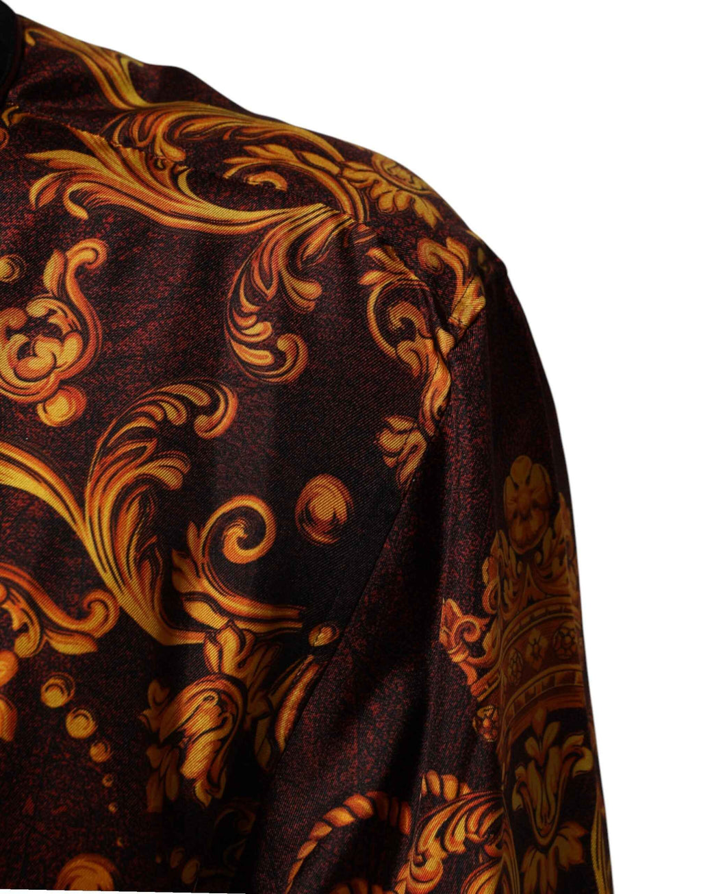 Dolce & Gabbana Floral Printed Baroque Button Down Shirt