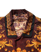 Dolce & Gabbana Floral Printed Baroque Button Down Shirt
