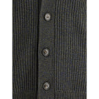 Brooksfield Green Fleece Wool Cardigan