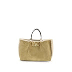 Valentino Garavani Suede and sheepskin medium Tote Bag