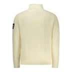 Norway 1963 White Wool Men Sweater