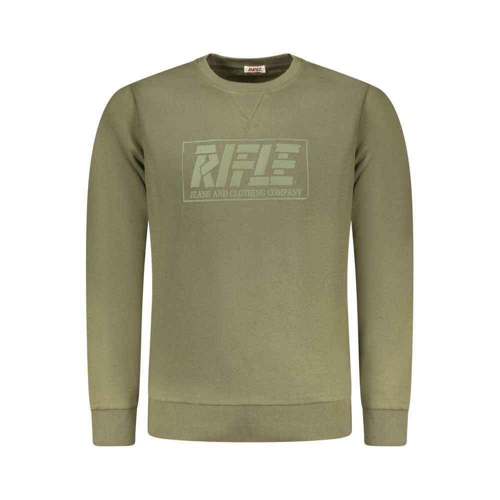 Rifle Green Cotton Men Sweater
