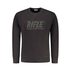 Rifle Black Cotton Men Sweater