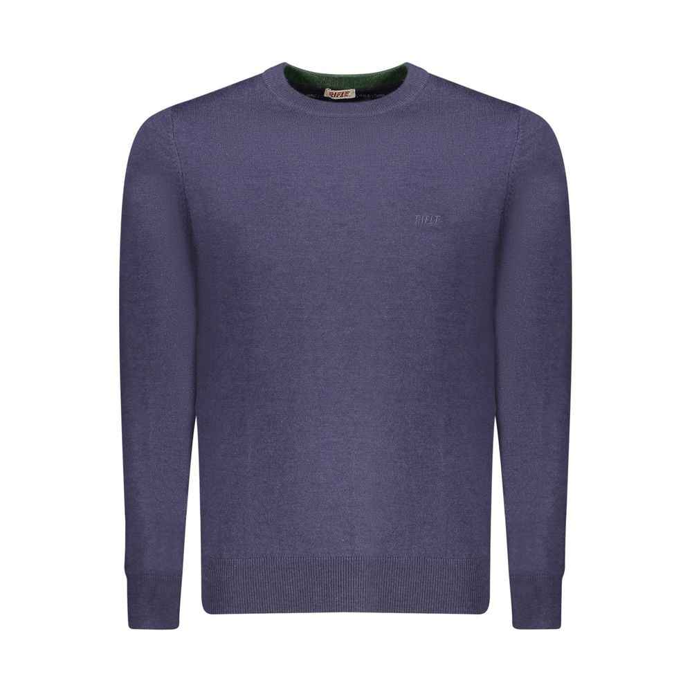 Rifle Blue Wool Men Sweater