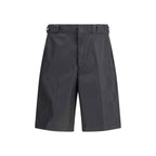 Prada Black Recycled Polyamide Bermuda Shorts
