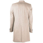 Made in Italy Beige Wool Men Jacket