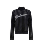 Balmain Black Elastane Sweatshirt