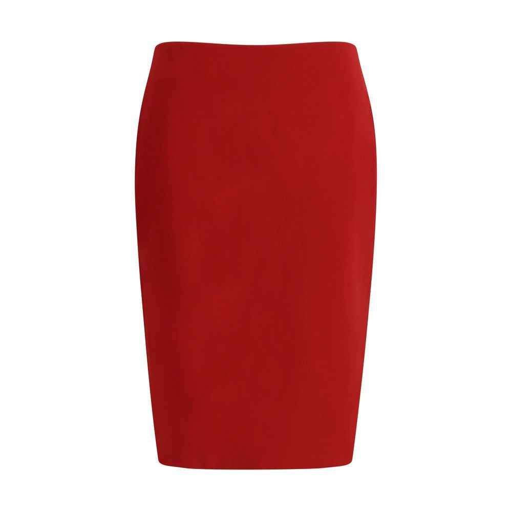 Saint Laurent Red Viscose Skirt