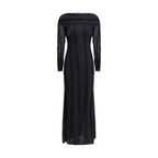 Charo Ruiz Black Cotton Casual Dress