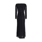 Charo Ruiz Black Cotton Casual Dress