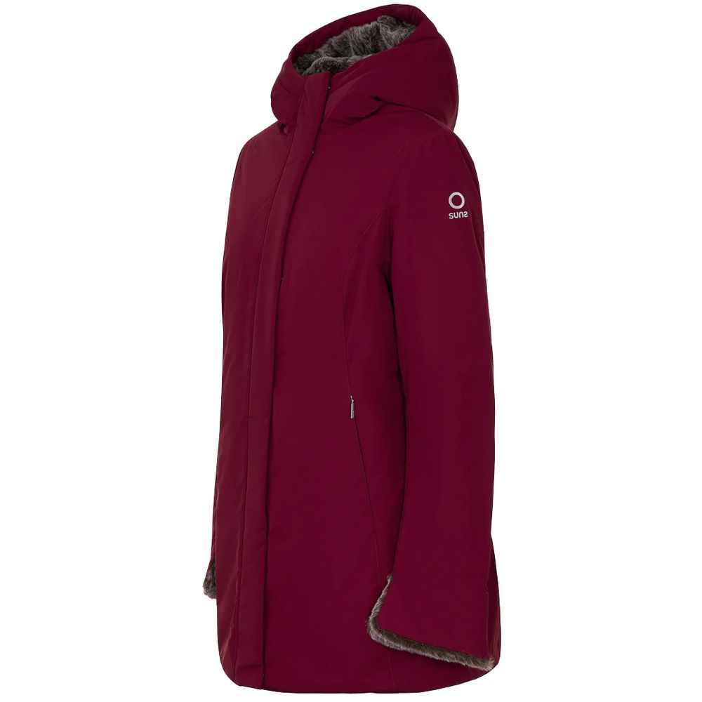 Suns Red Polyester Jackets & Coat